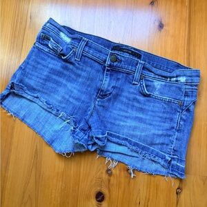 Joe's Jeans Distressed Blue Jean Shorts